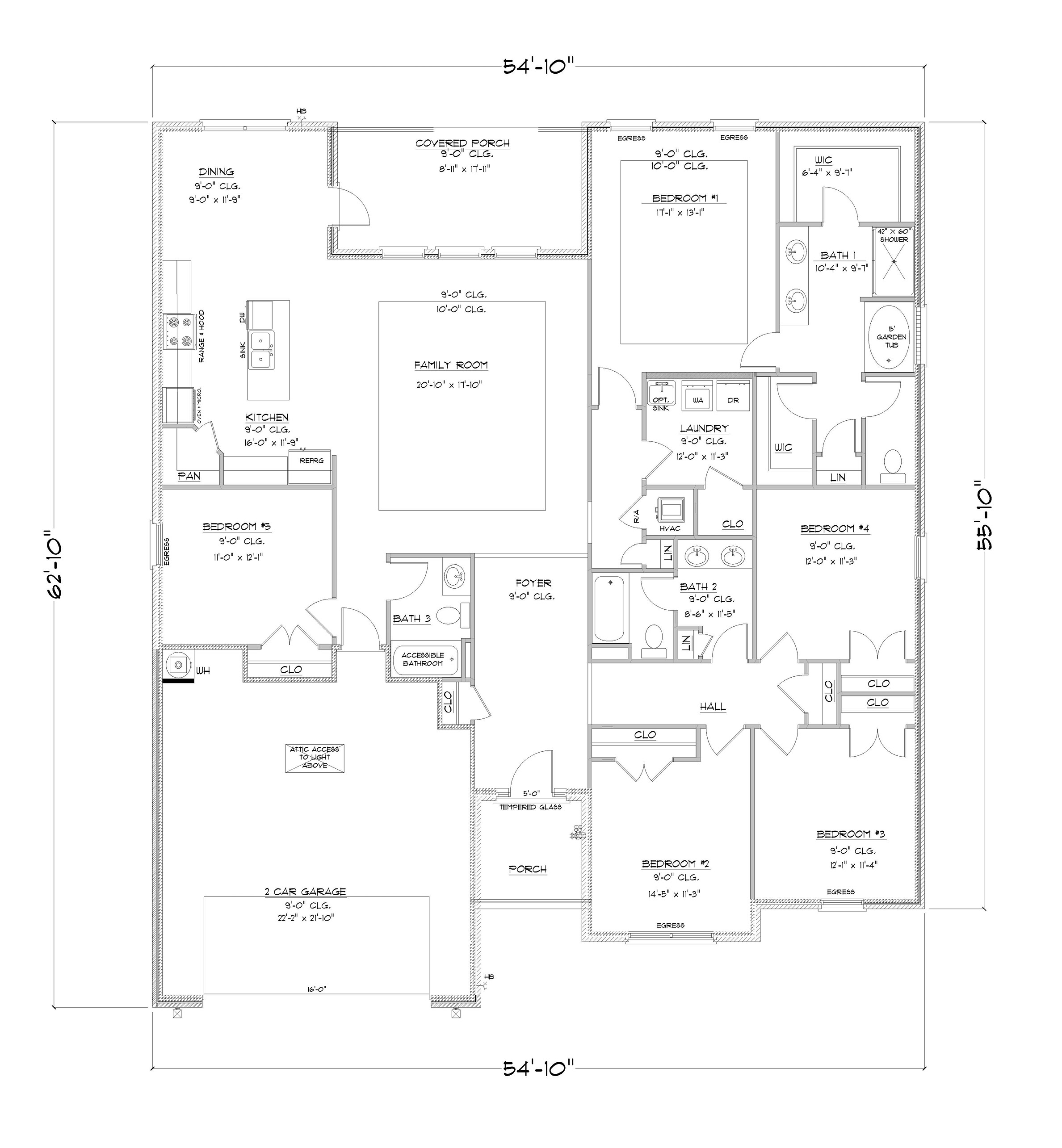 Kaden open-concept floor plan
