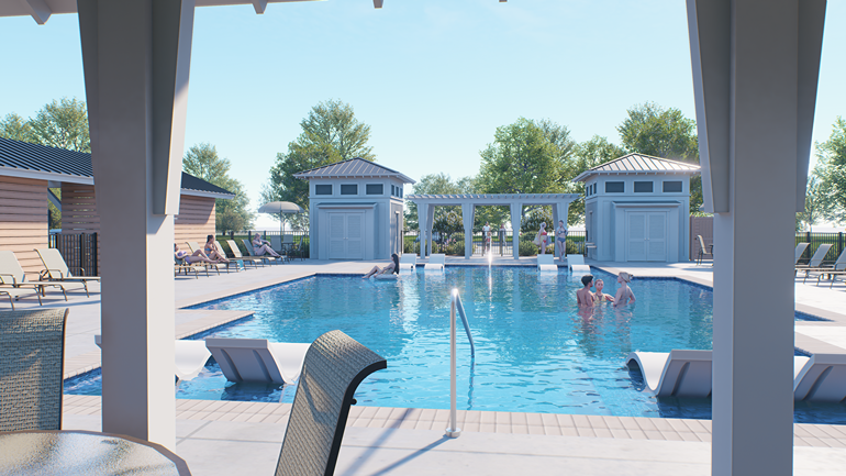 Community amenity: resort-style pool.