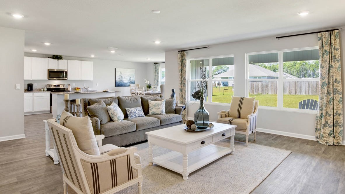 Open concept Denton floorplan.