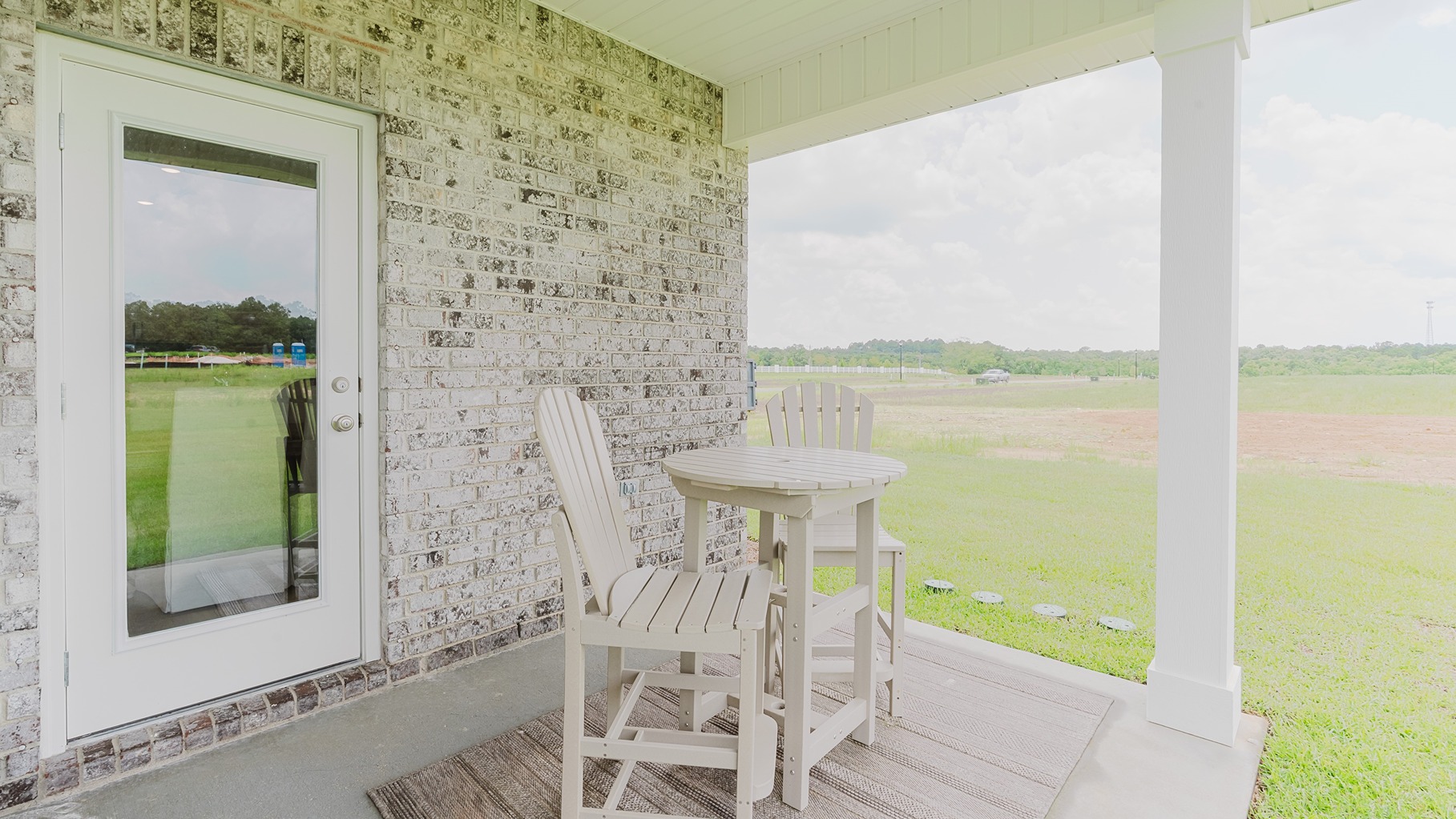 Back porch of the Cali floorplan.