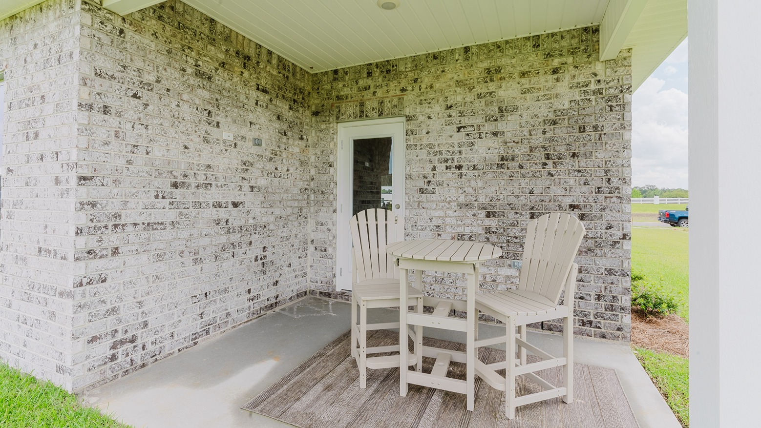 Back porch of the Cali floorplan.