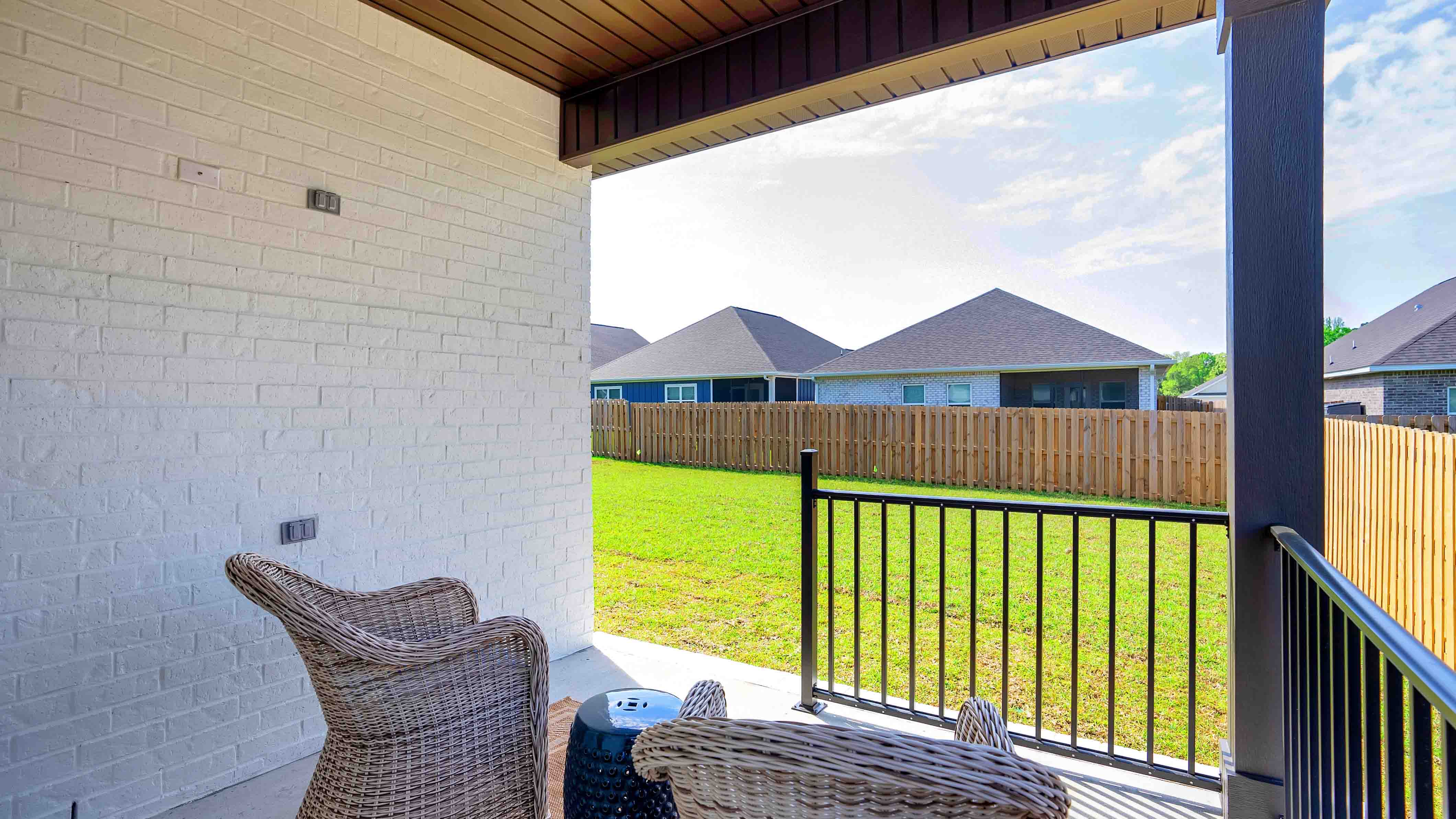 Kelly covered back porch.