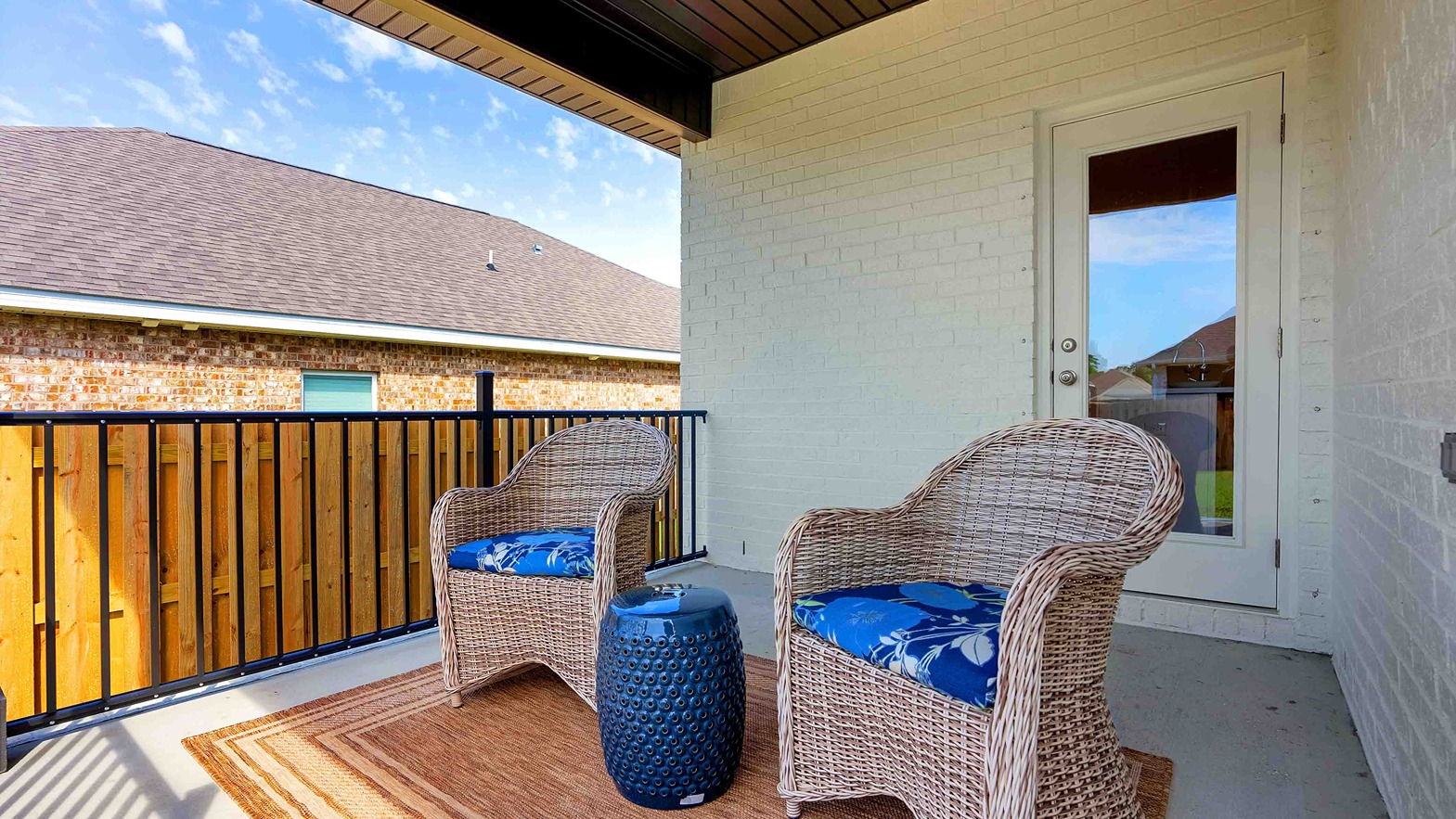 Kelly covered back porch.