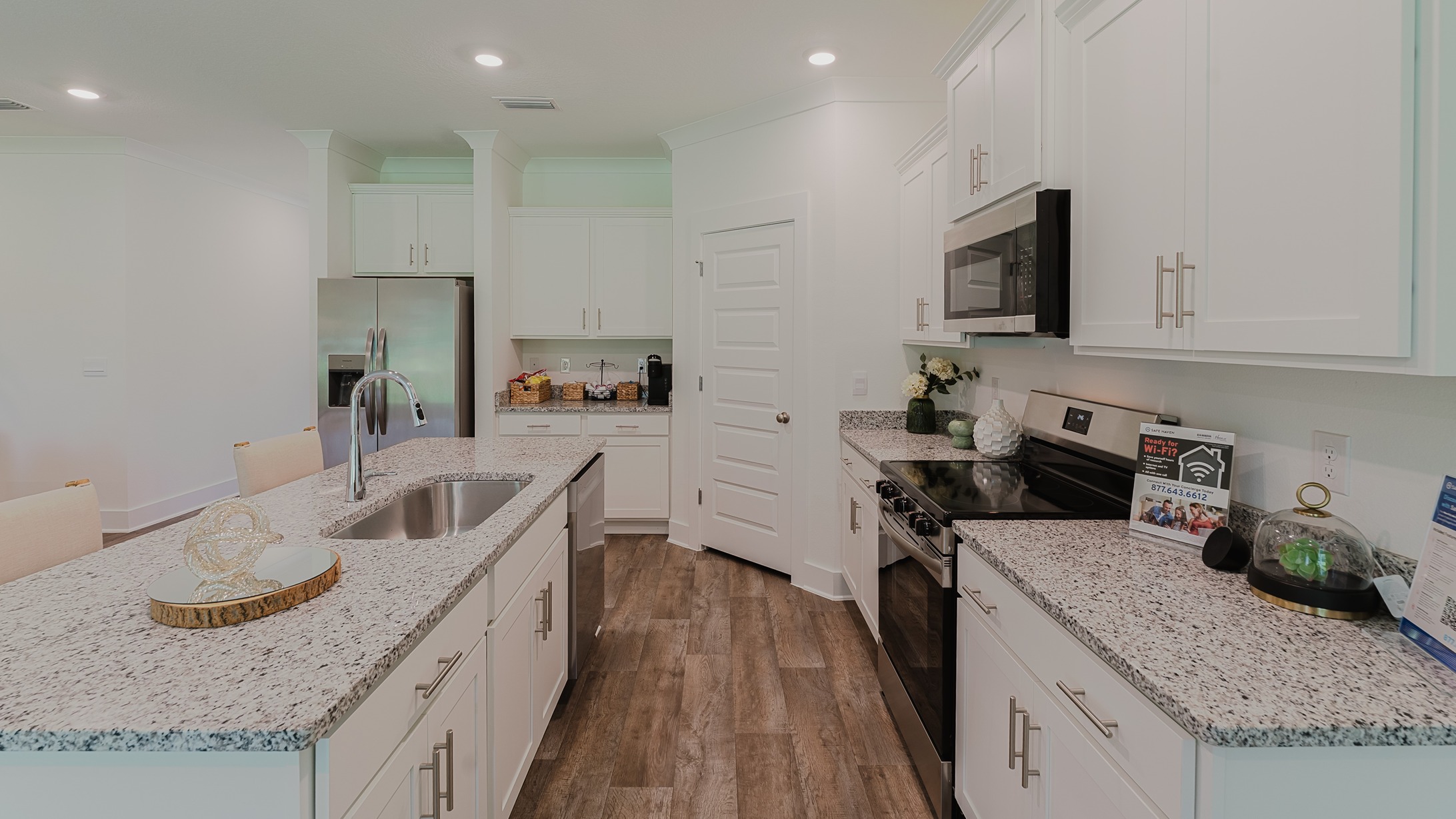 Open concept interior of the Ryder floorplan.