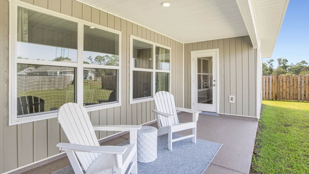 Denton covered back porch