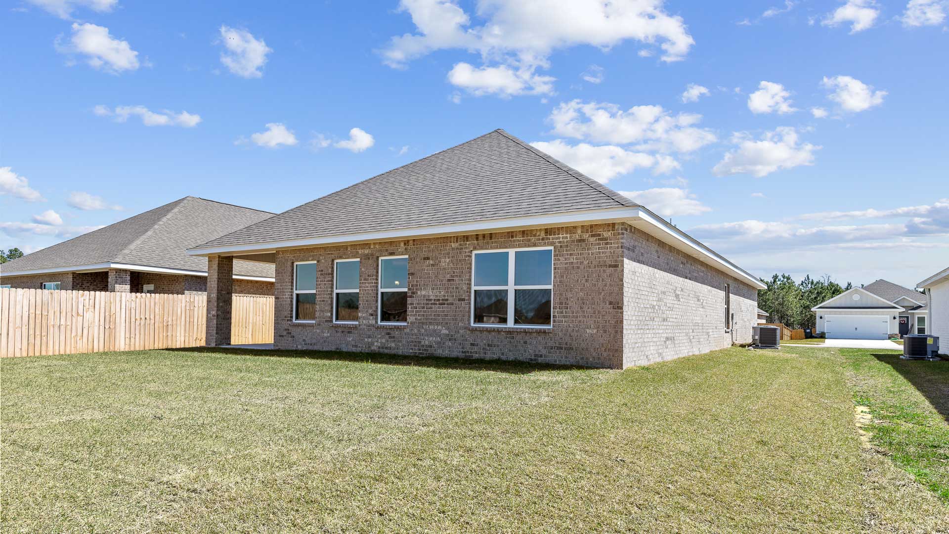 Grayson covered back porch and exterior