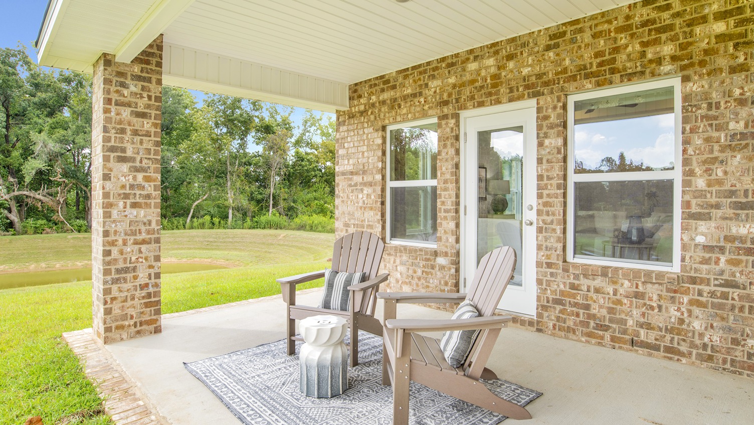 Isabella covered back porch