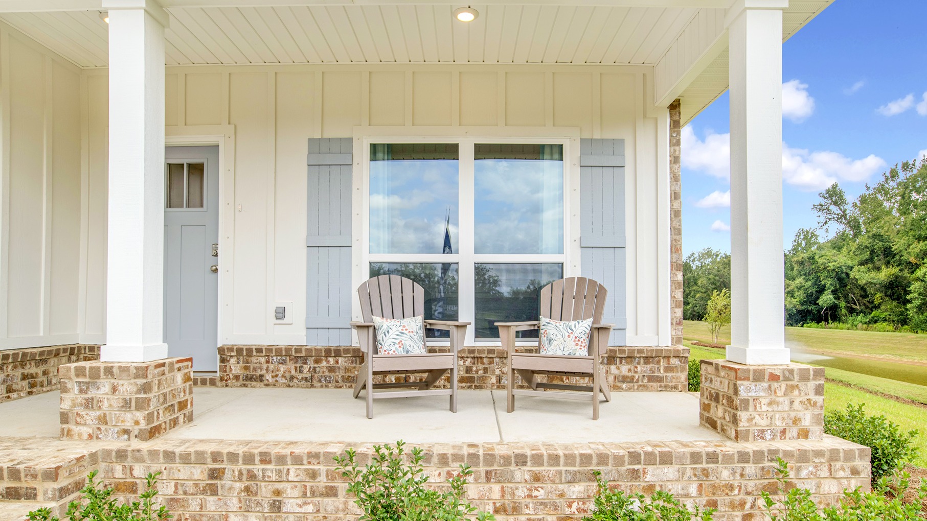 Isabella covered front porch