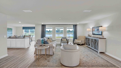 Open concept living room.