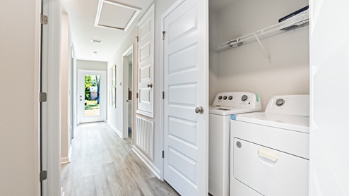 Interior picture of laundry room.