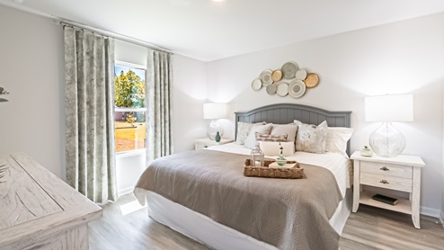 Interior picture of luxurious primary suite.