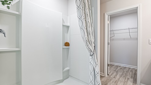 Interior picture of luxurious primary suite.