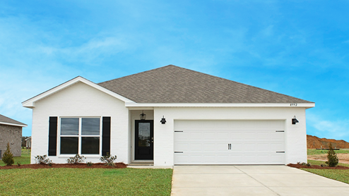 Aldridge new home front exterior.