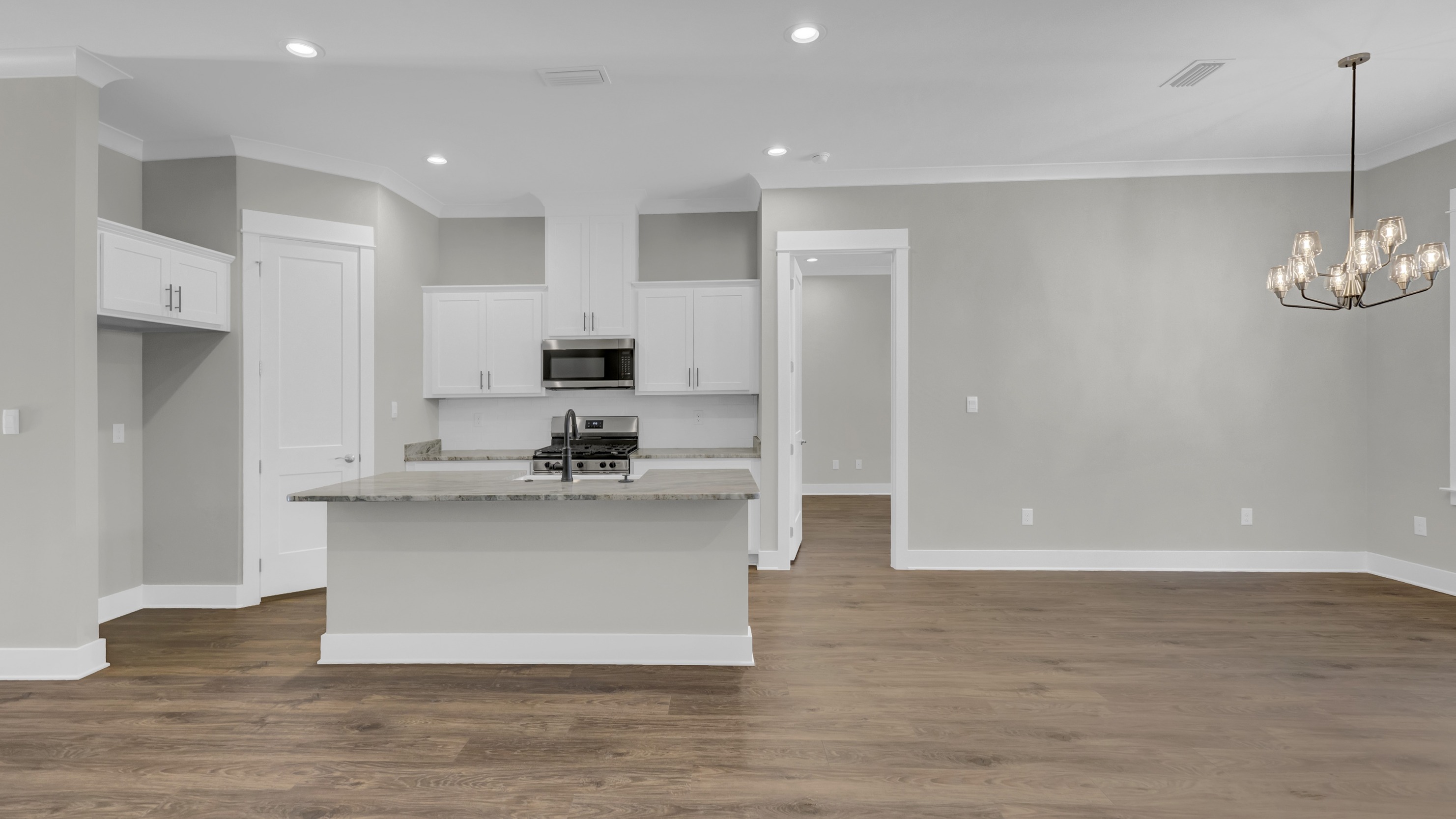 Denali open concept interior with high ceilings