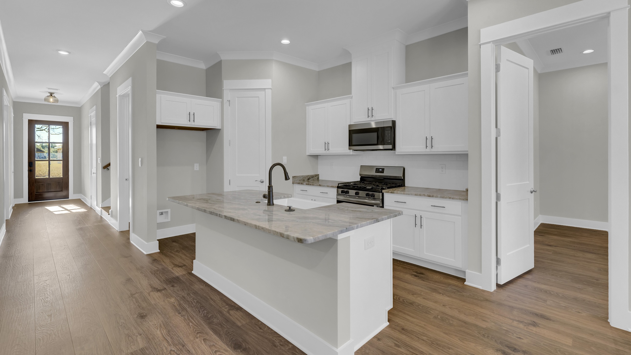 Denali open concept interior with high ceilings