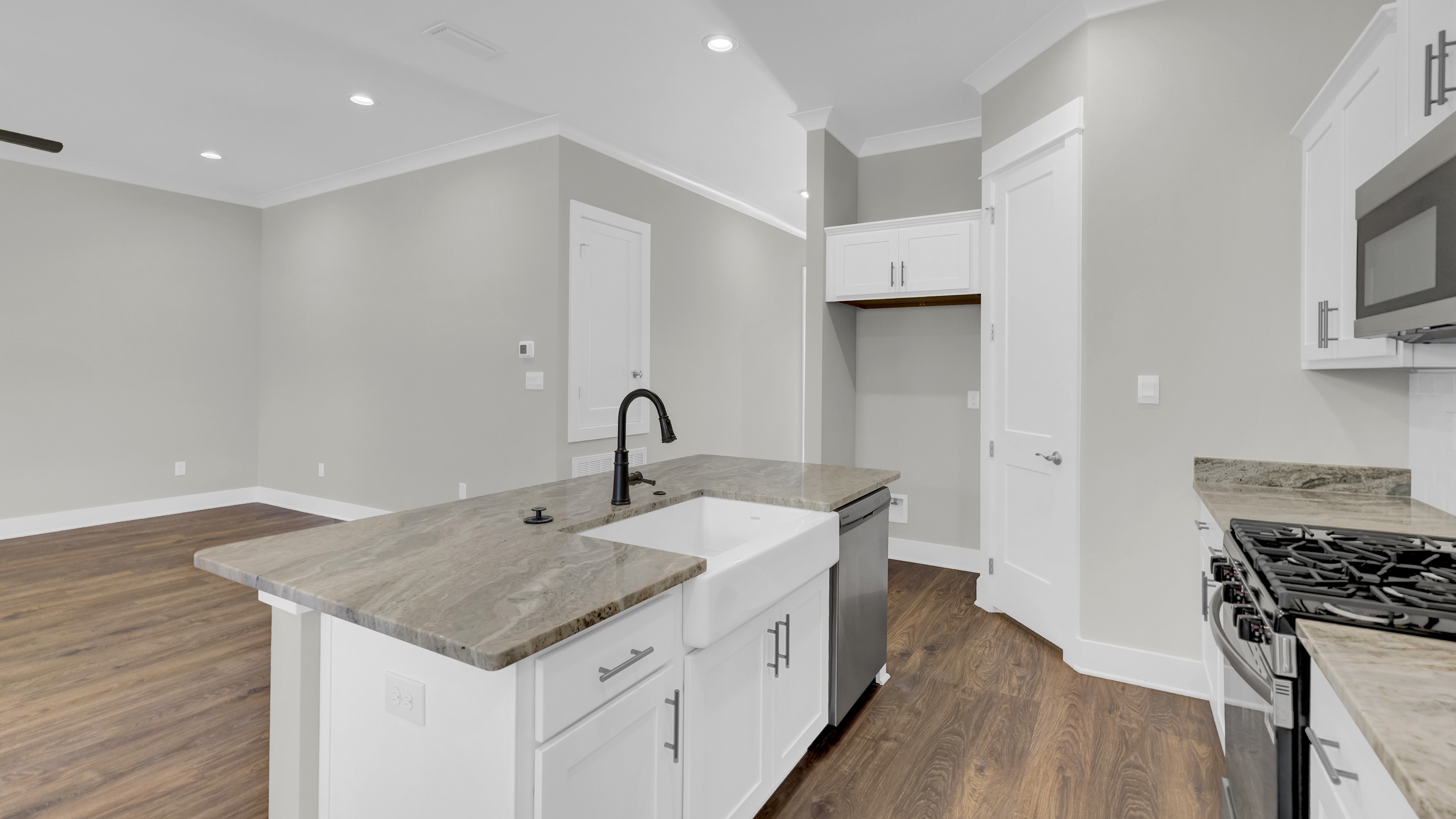 Denali open concept interior with high ceilings