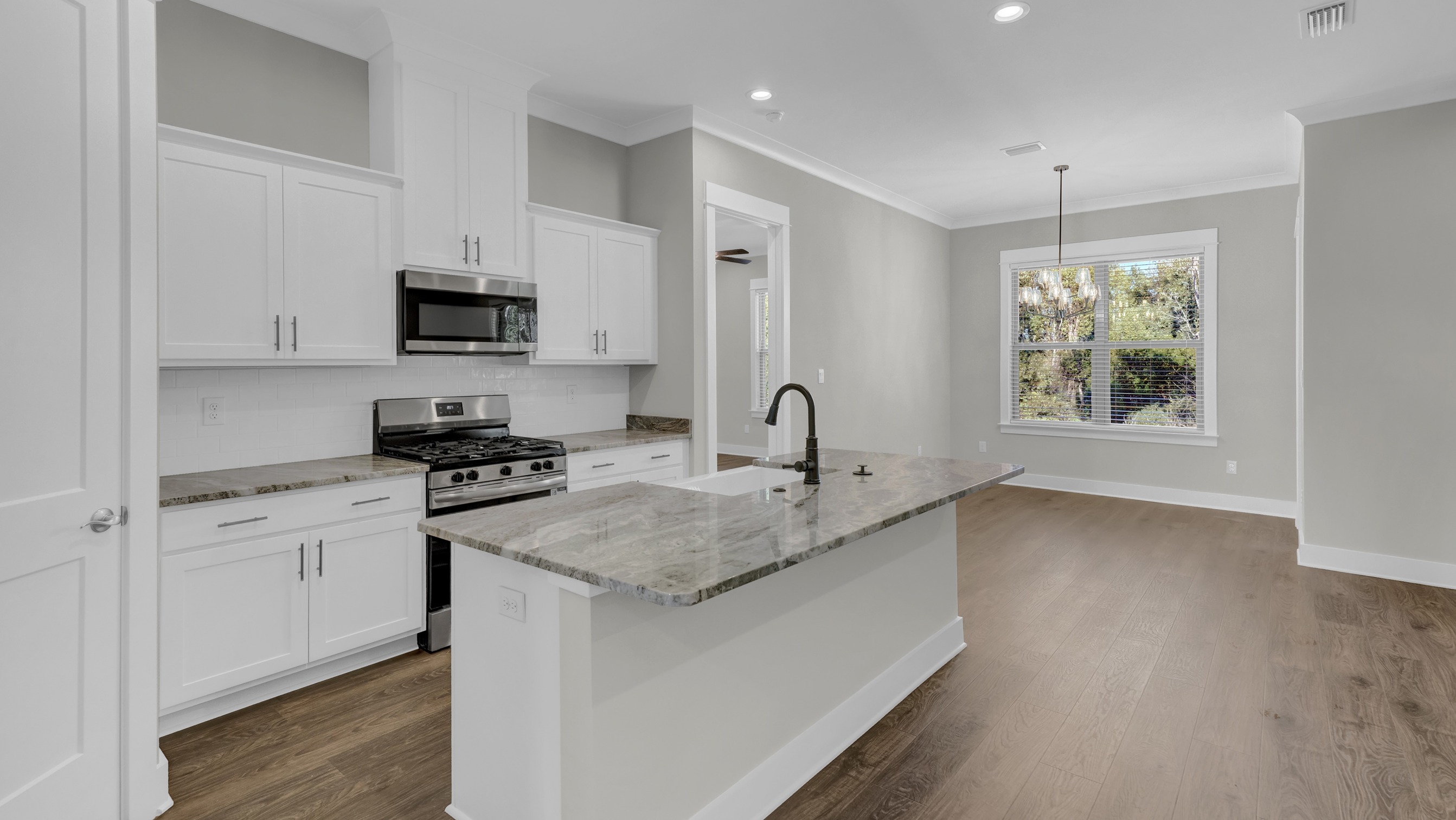 Denali open concept interior with high ceilings