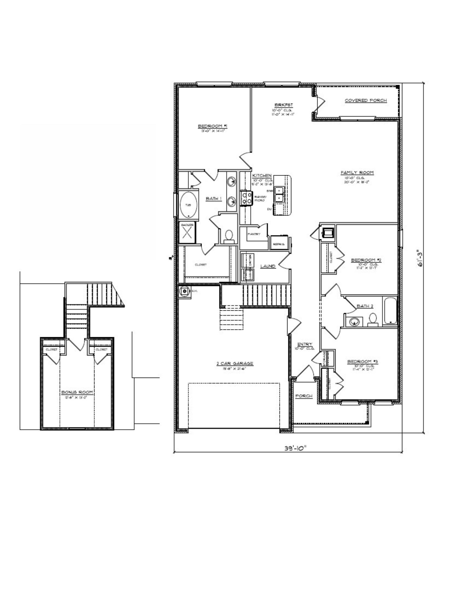 Denali A4 floorplan layout.