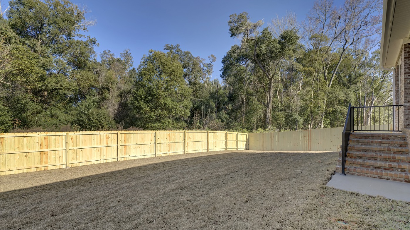 Rushmore covered back porch stairs