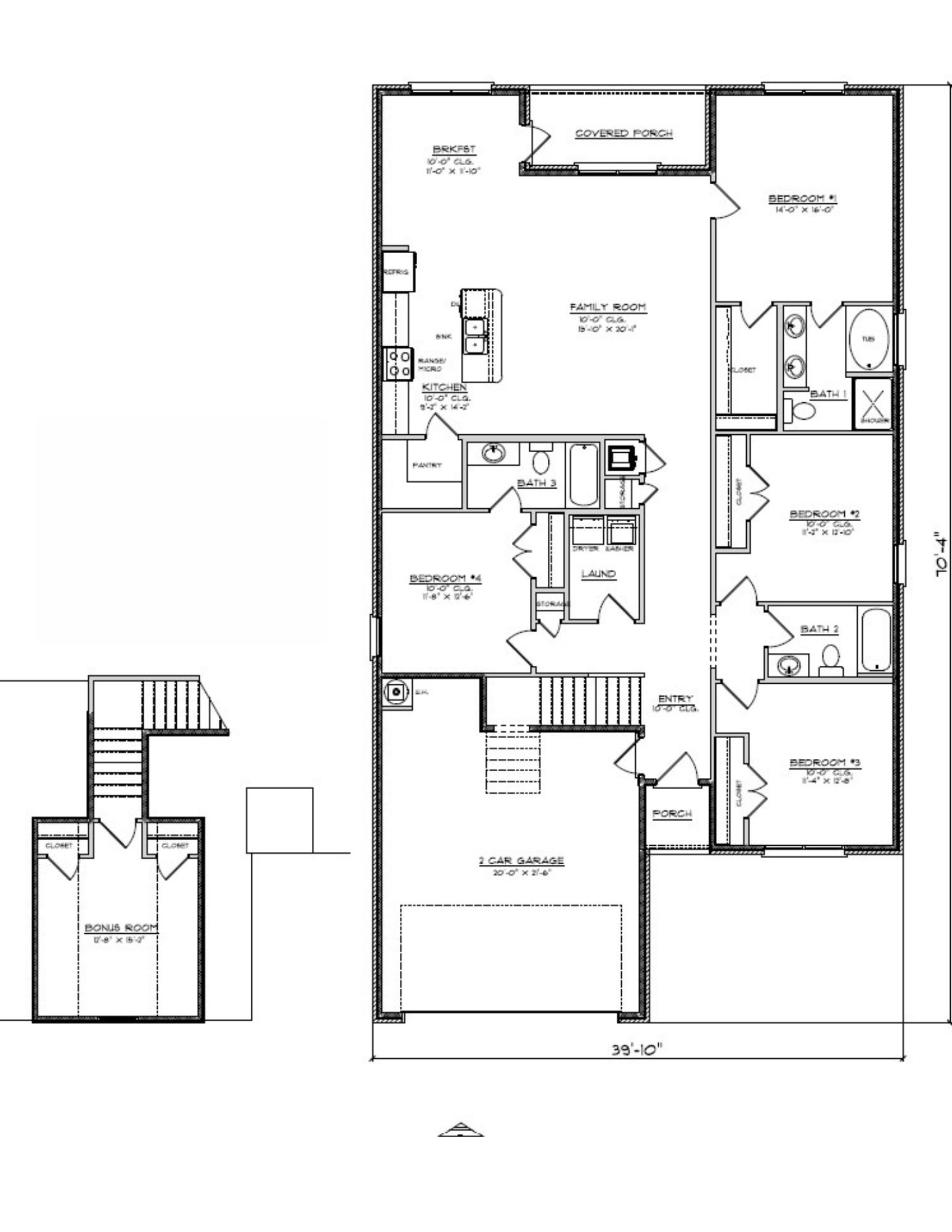 Rushmore Bonus A5 floorplan layout.