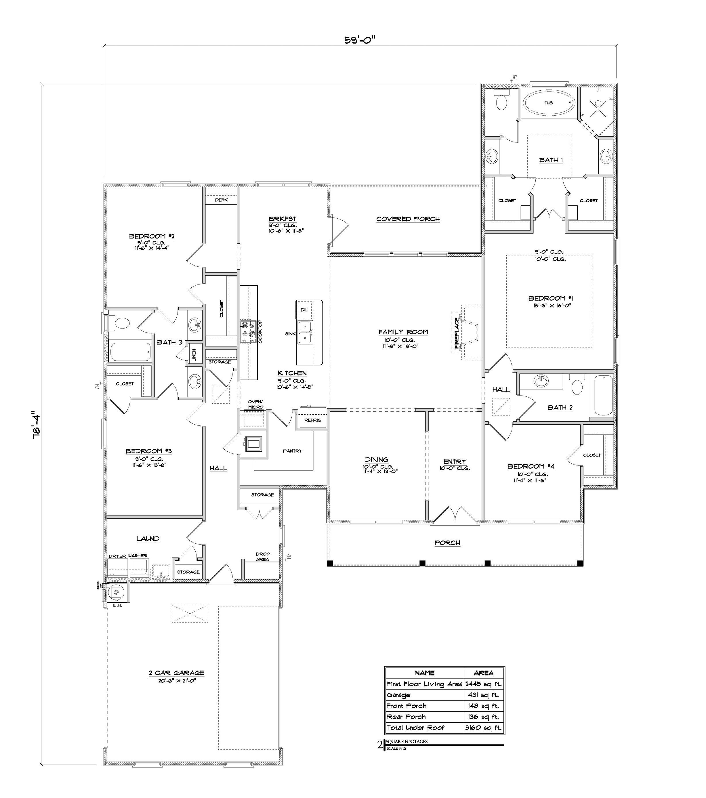 Pecan D floorplan layout.