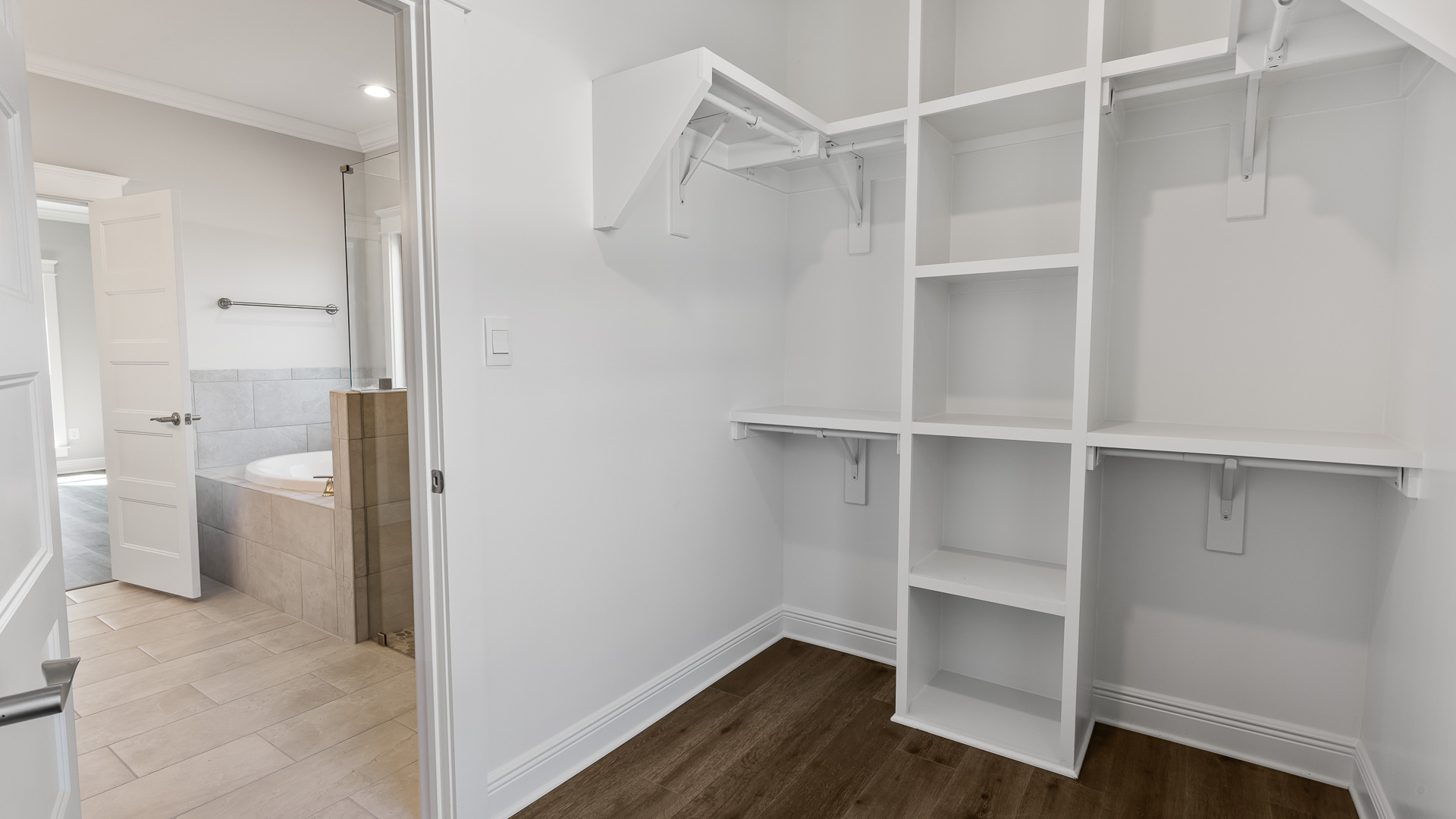walnut closet