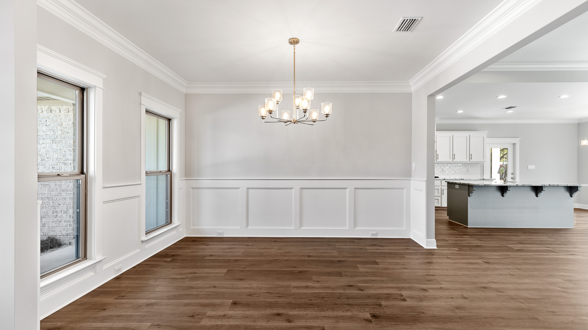 walnut dining room