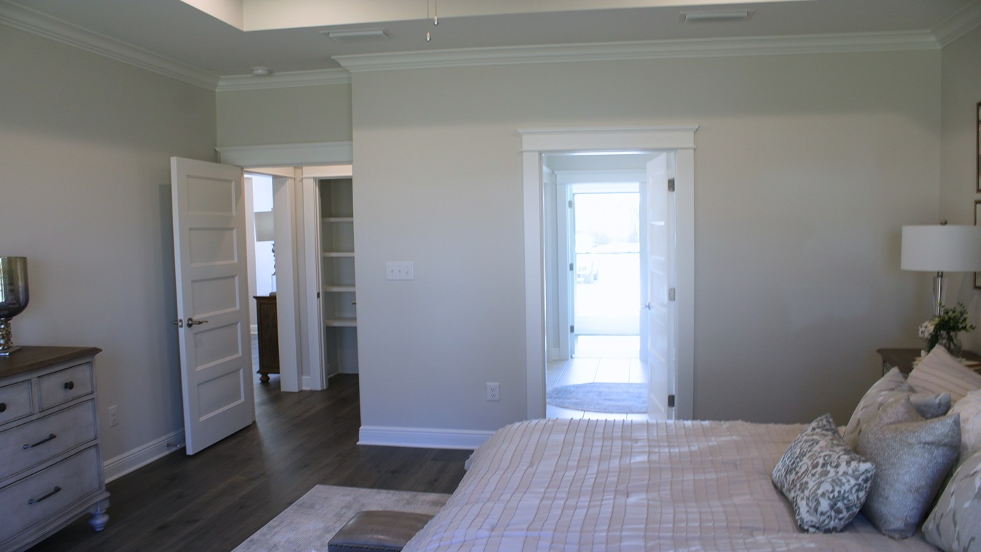 Walnut model home interior.