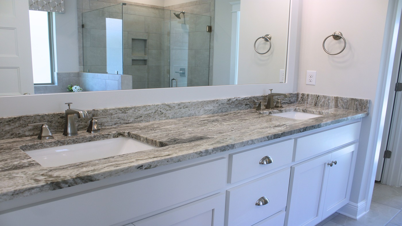 Walnut model home interior.