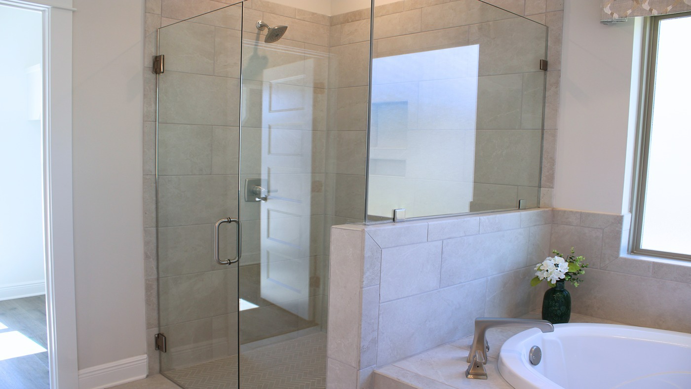 Walnut model home interior.