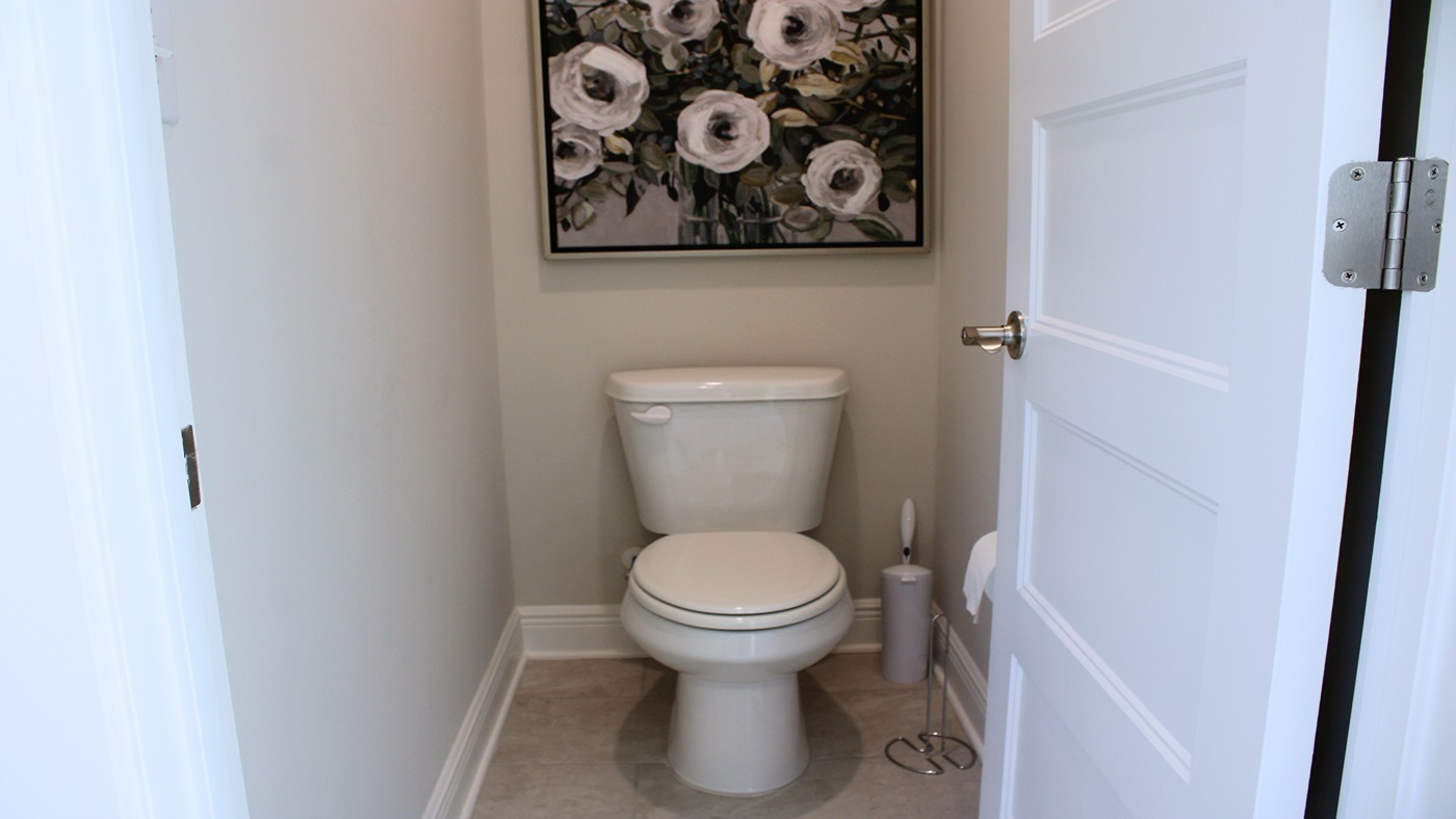 Walnut model home interior.