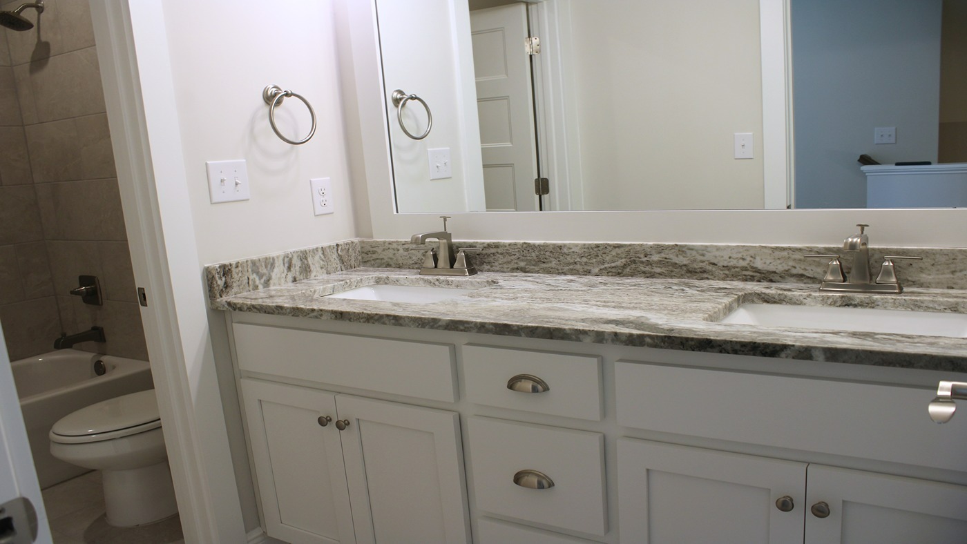 Walnut model home interior.