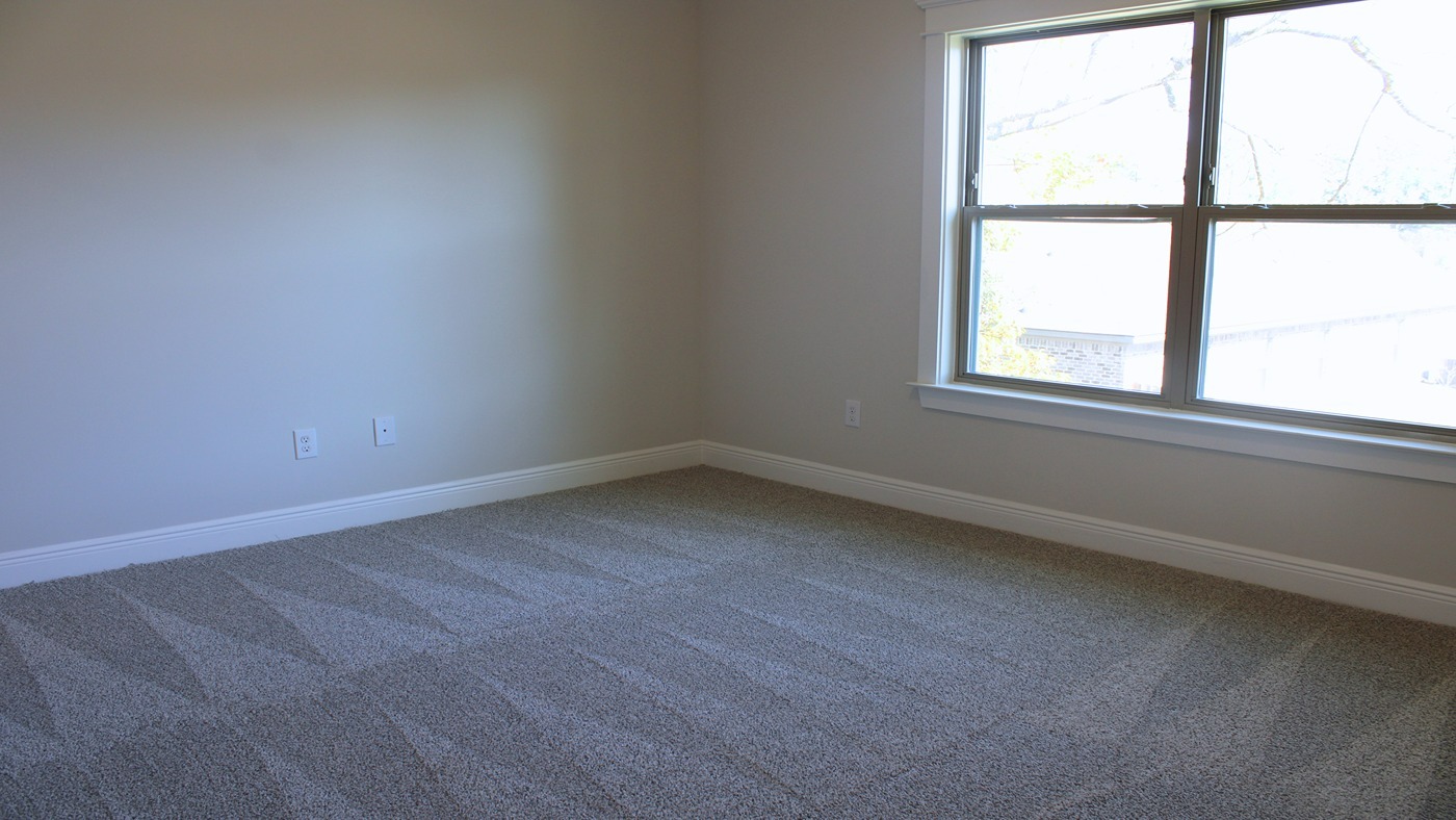 Walnut model home interior.