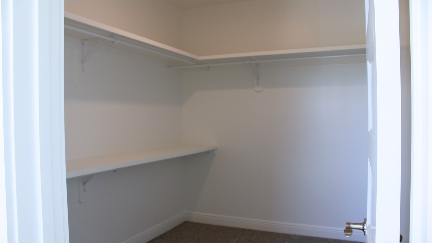 Walnut model home interior.