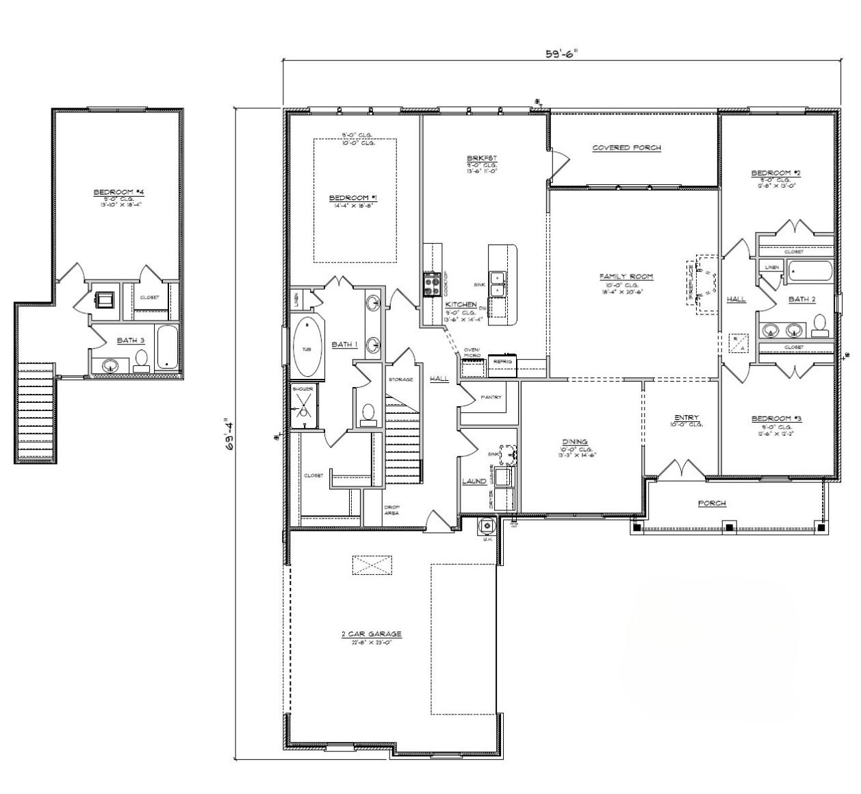 Hickory B floorplan layout.