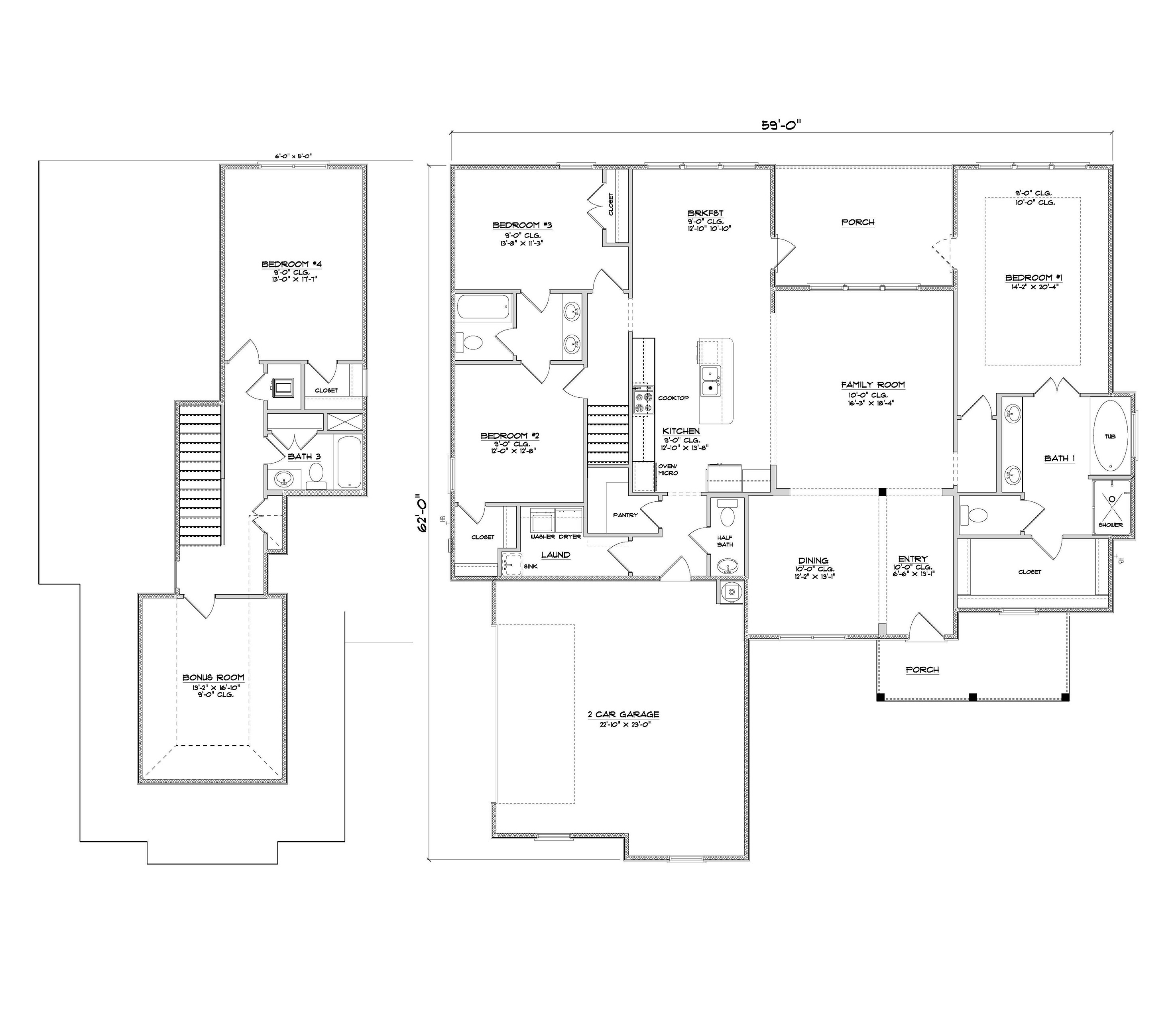 Hummingbird C floorplan layout.