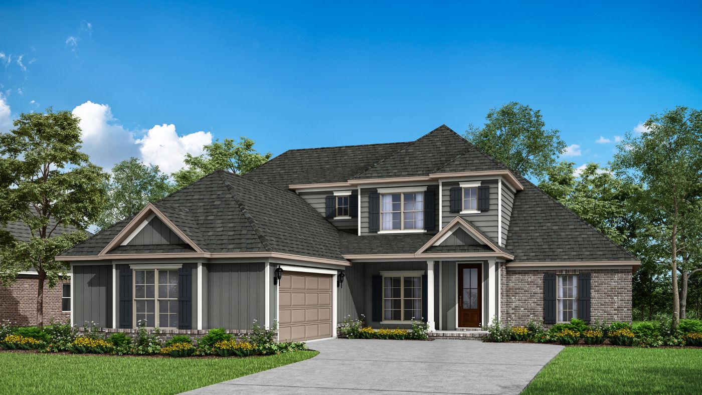 2-story home exterior rendering.