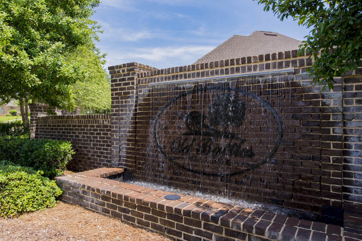 Old Battles Village Brick Monument Sign in Fairhope, AL.