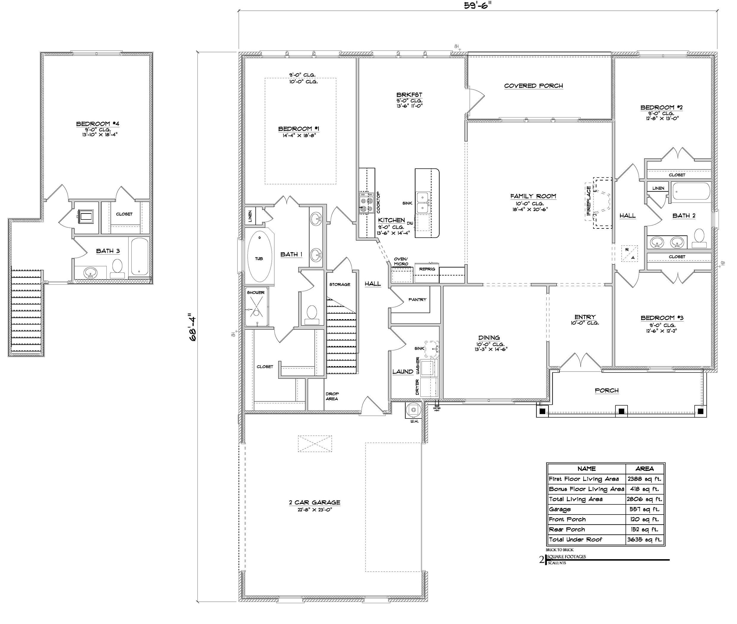 Hickory A Floorplan Layout
