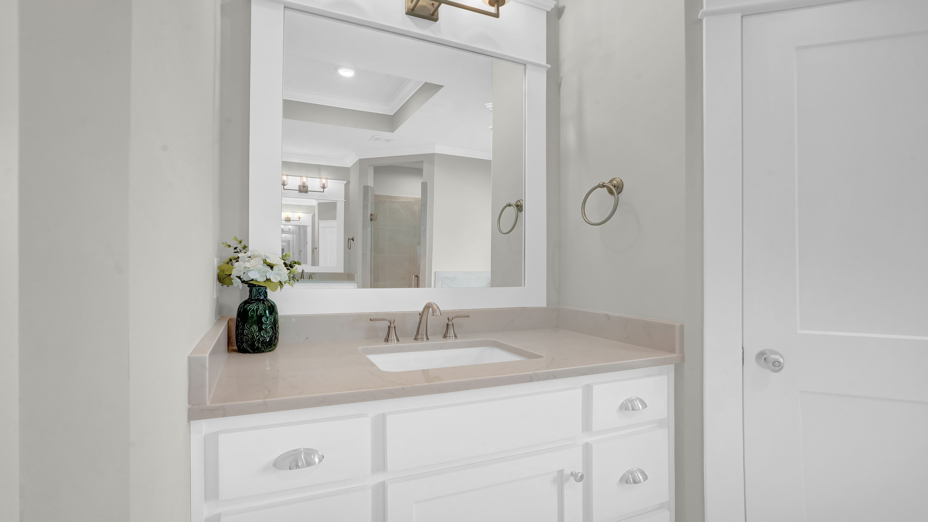pecan bathroom