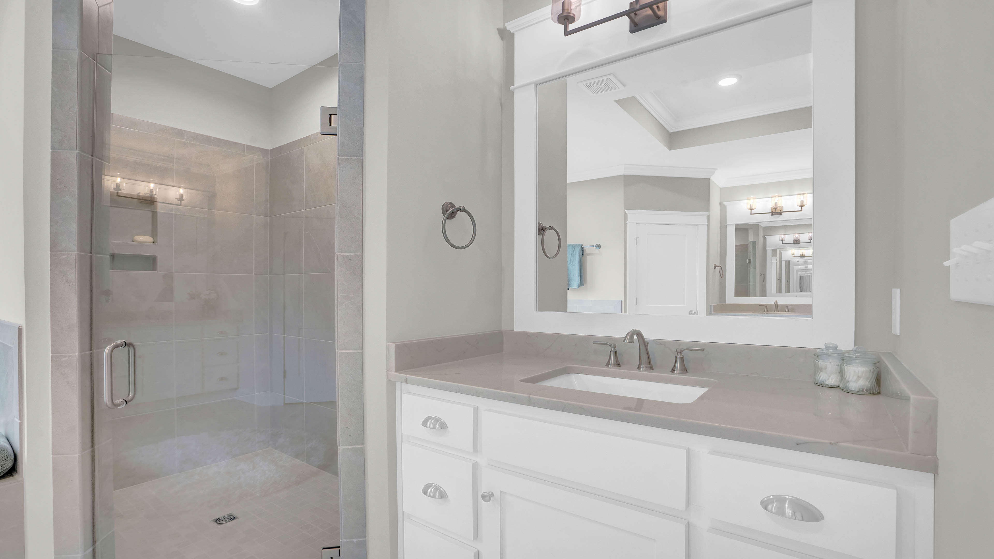 pecan bathroom