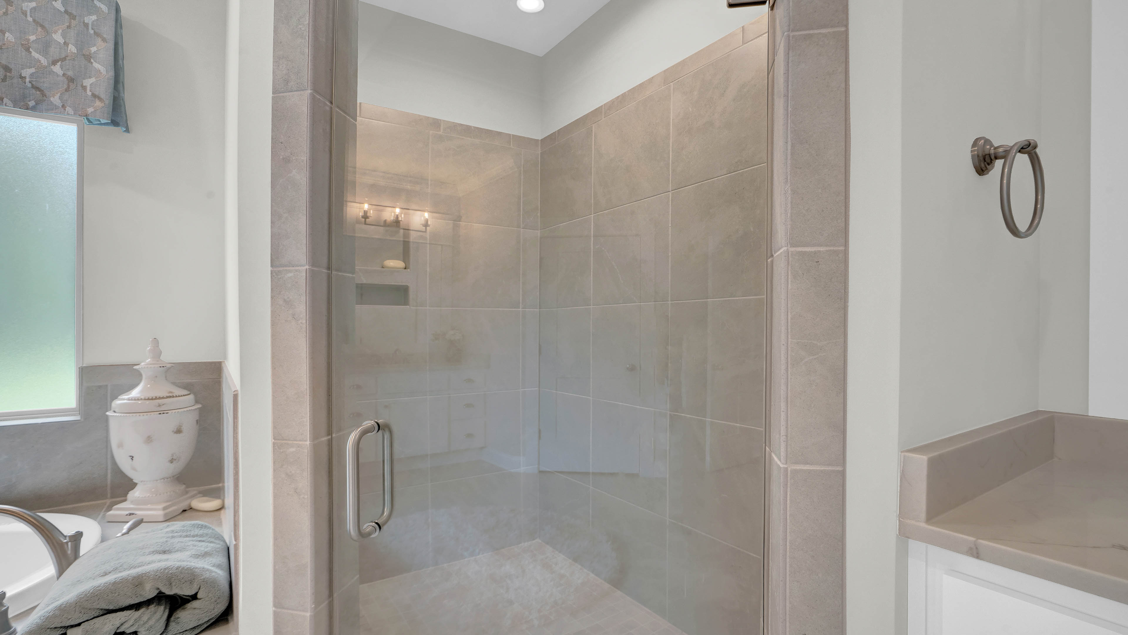 pecan bathroom