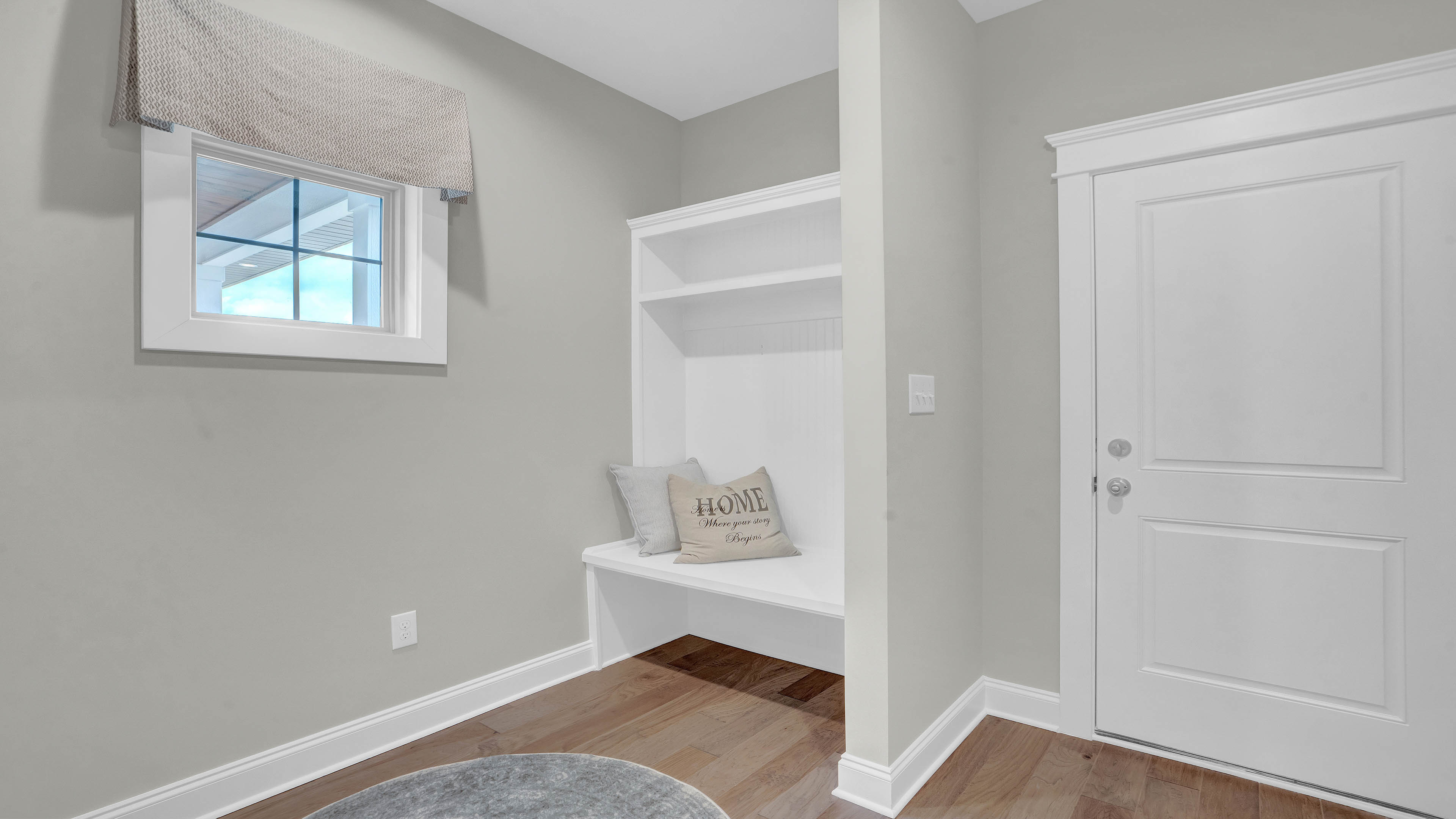 pecan mud room