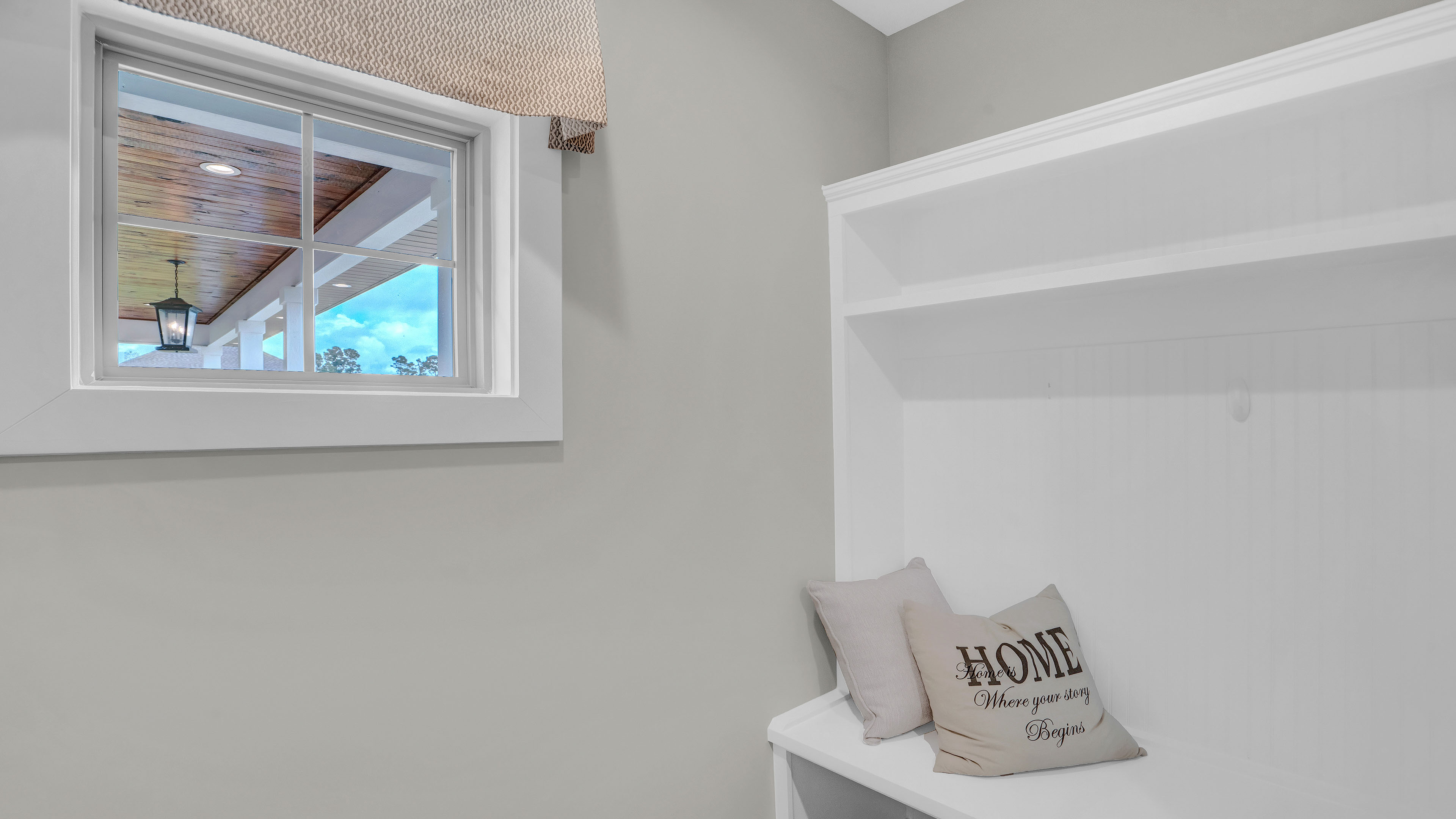pecan mud room