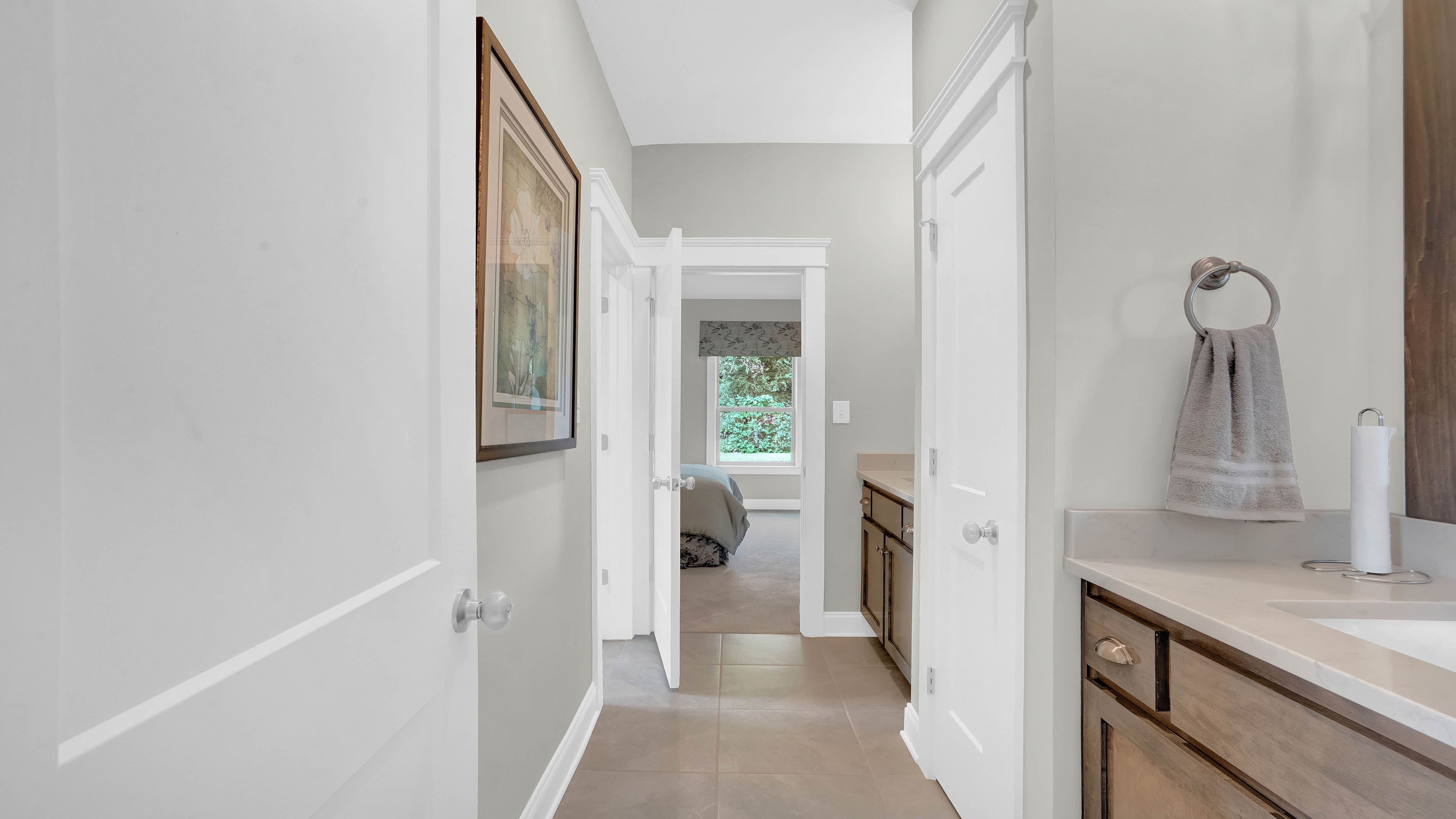 pecan bathroom