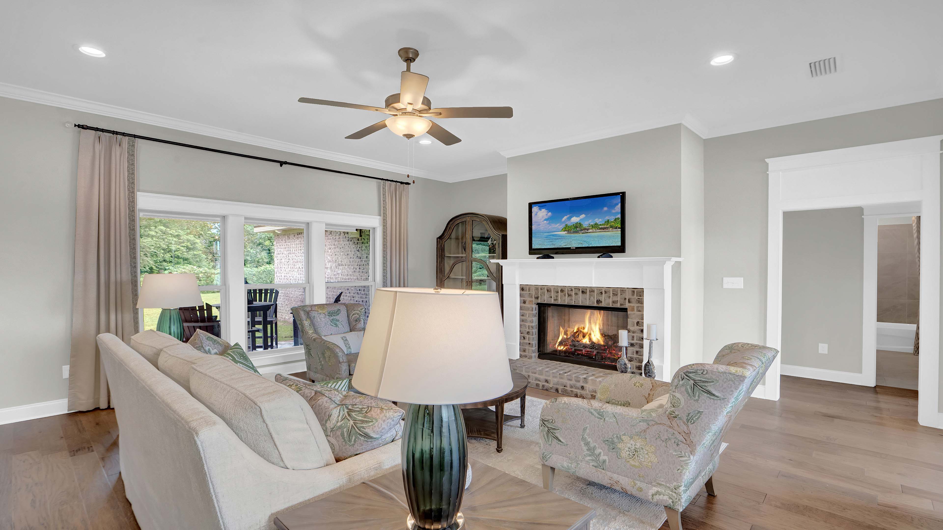 pecan living room