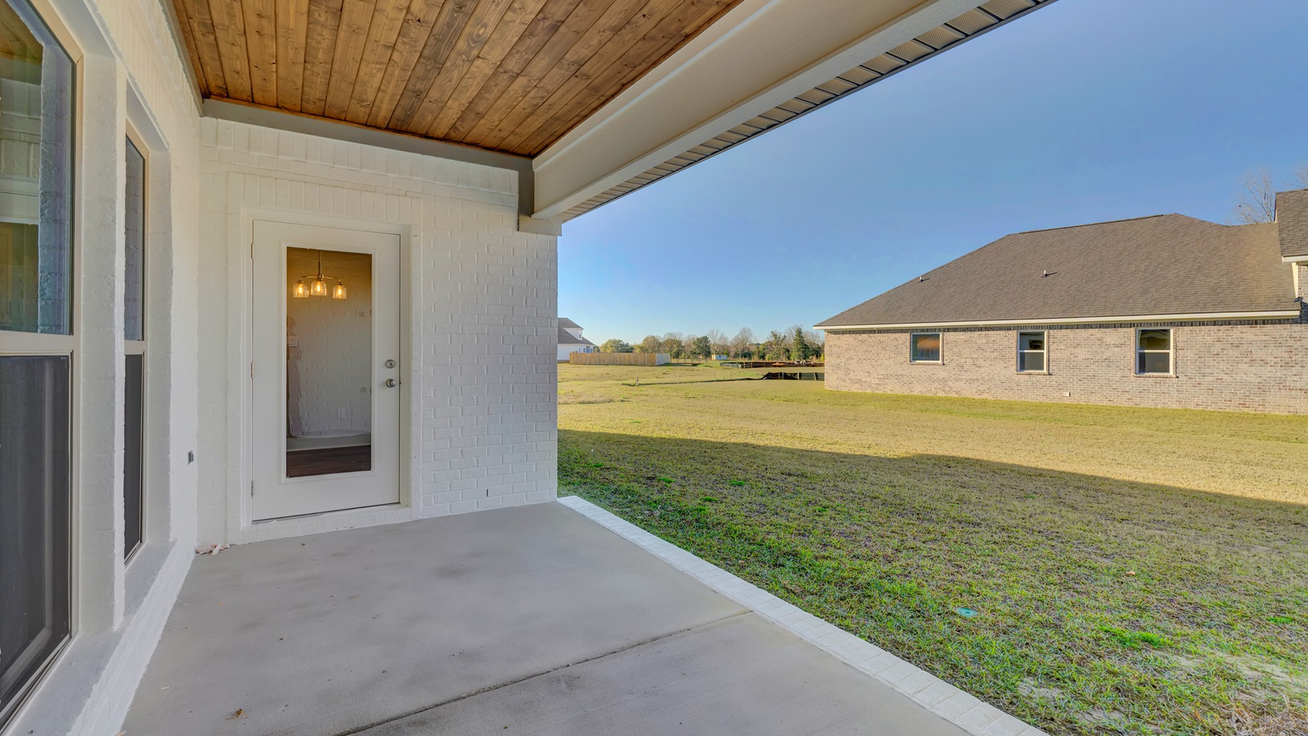 Covered back porch