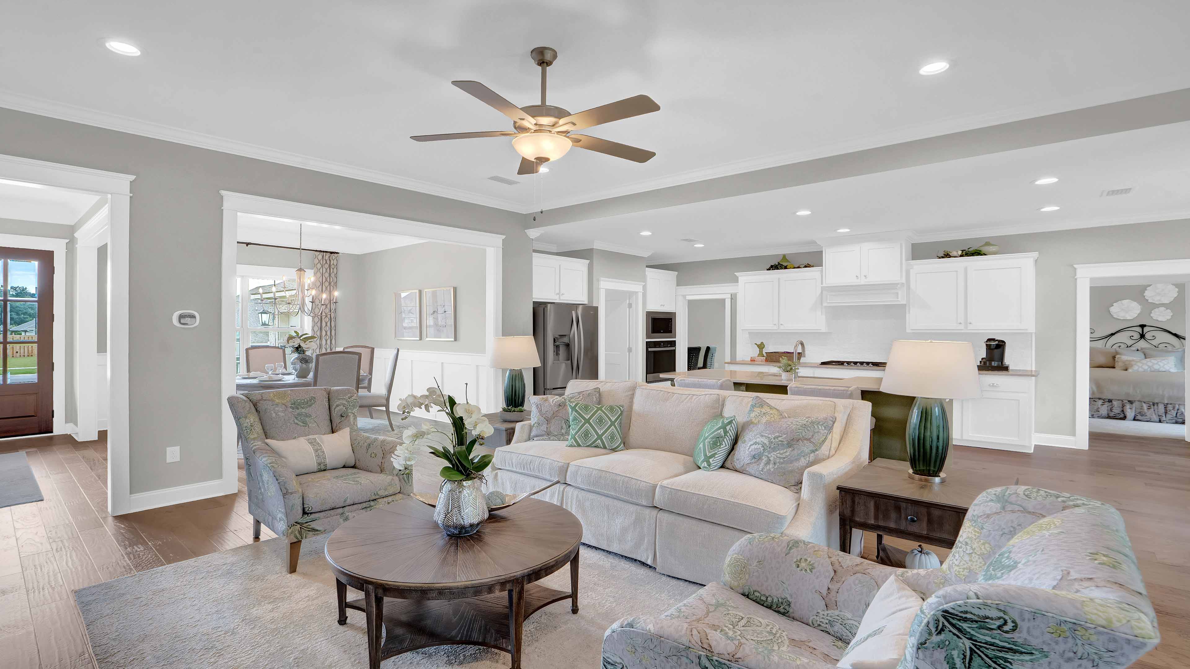 Pecan model home interior.