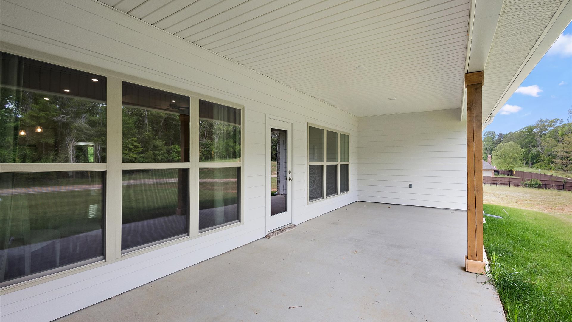 Covered back porch