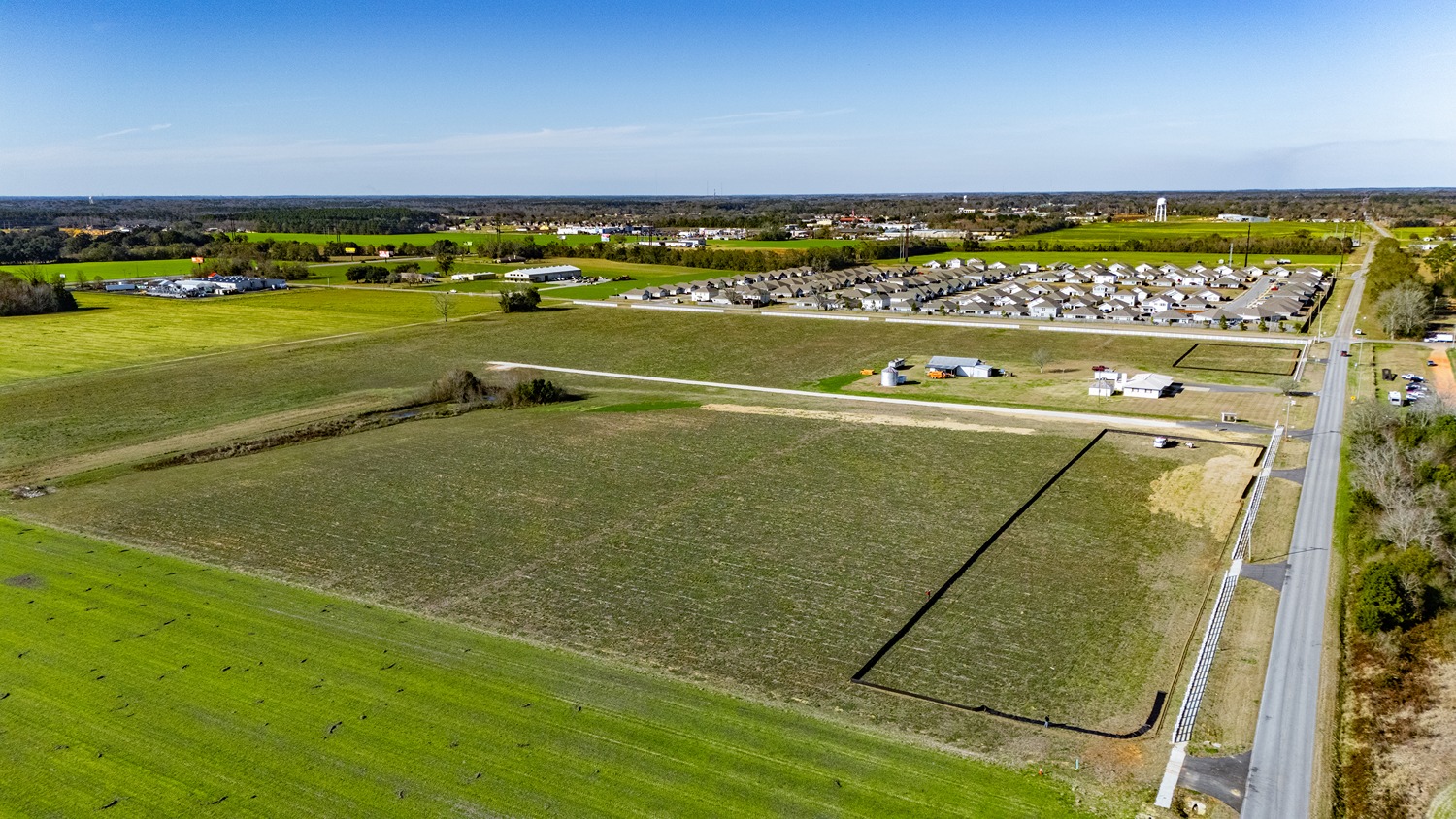 Drone photography of Northfield land.